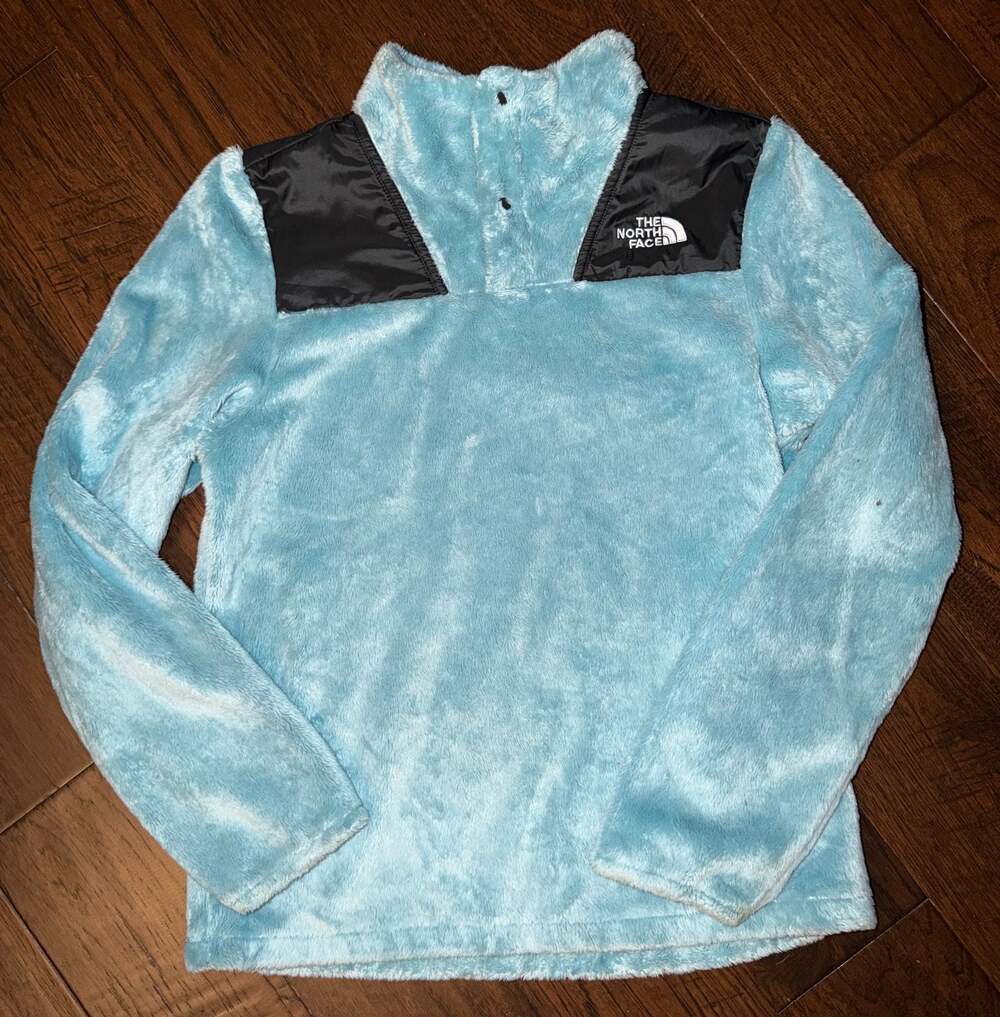 The North Face Girls' Oso High Pile Fleece Pullover Blue Size L/G 14/16